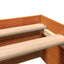 sengeramme uden madras 75x190 cm massivt fyrretræ gyldenbrun
