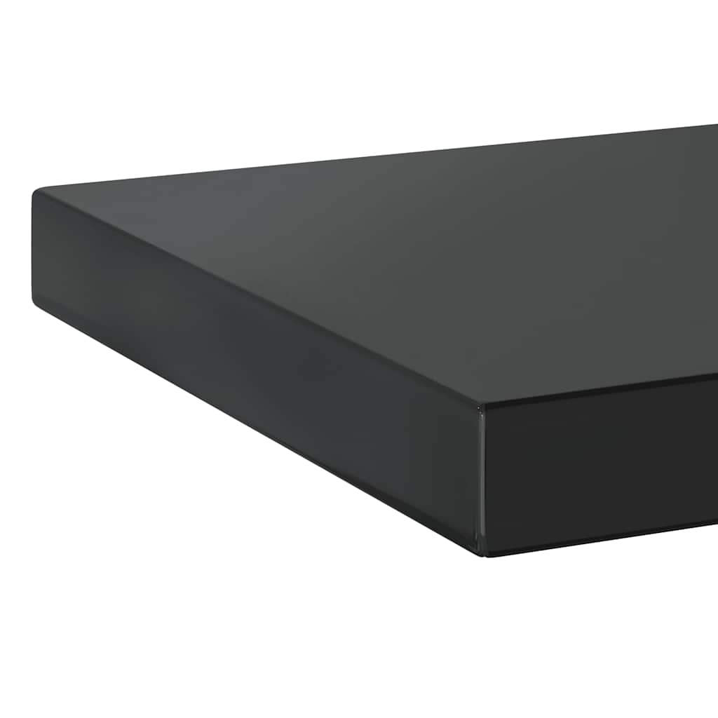 væghylder 2 stk. 50x23,5 cm rustfrit stål sort