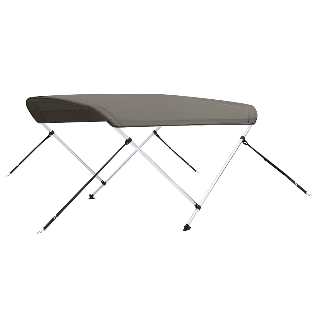 biminitop med 2 buer 180x130x110 cm grå