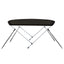 biminitop med 2 buer 150x120x110 cm sort