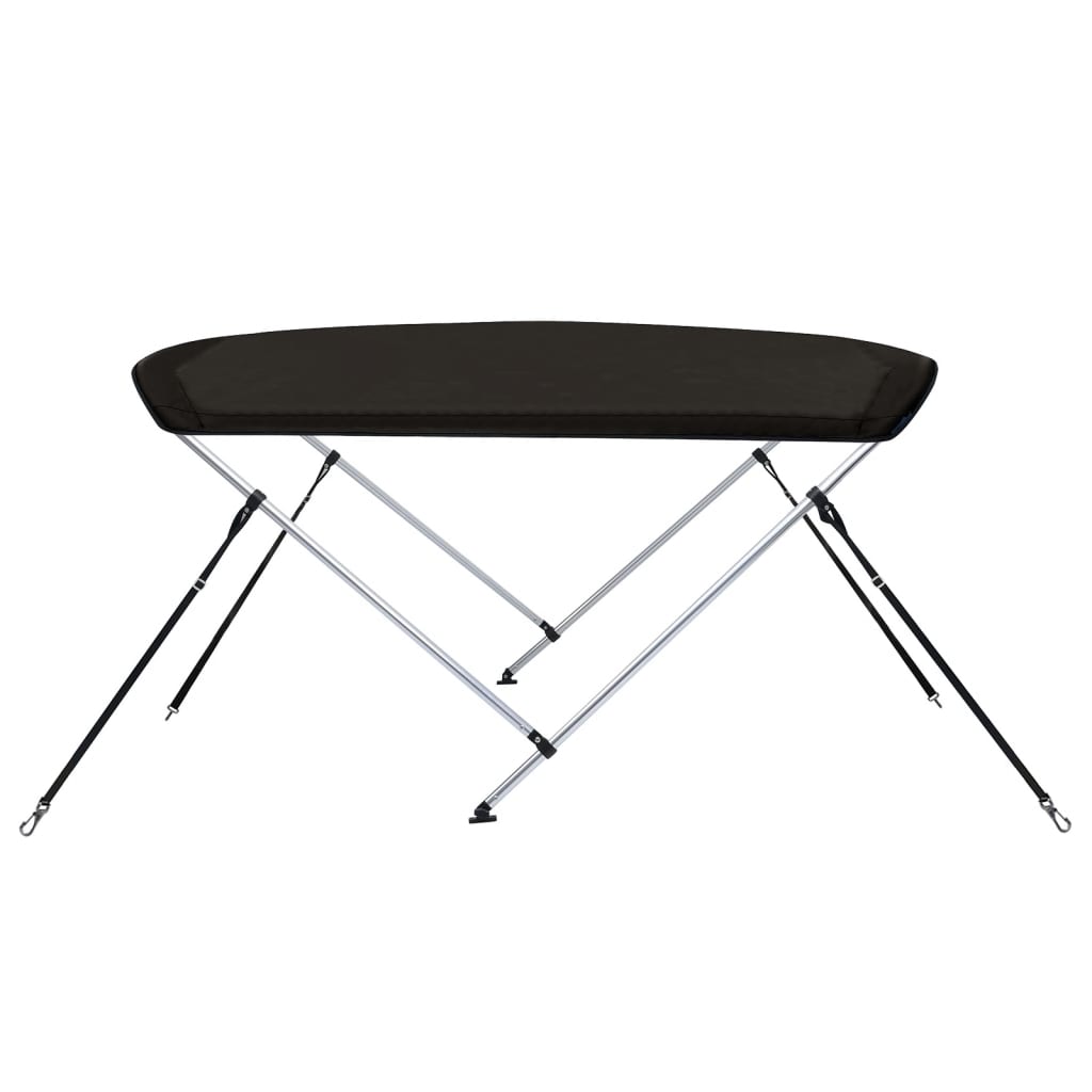 biminitop med 2 buer 180x130x110 cm sort