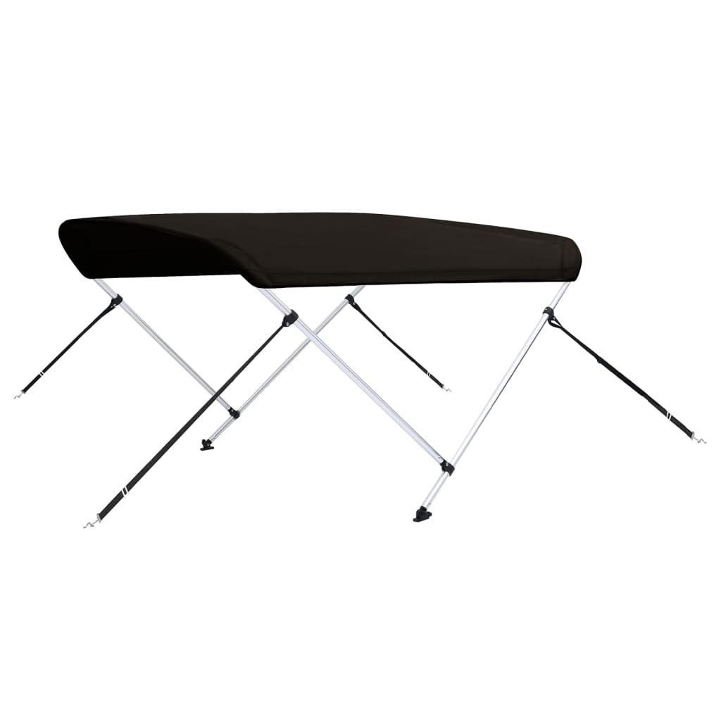 biminitop med 2 buer 180x130x110 cm sort