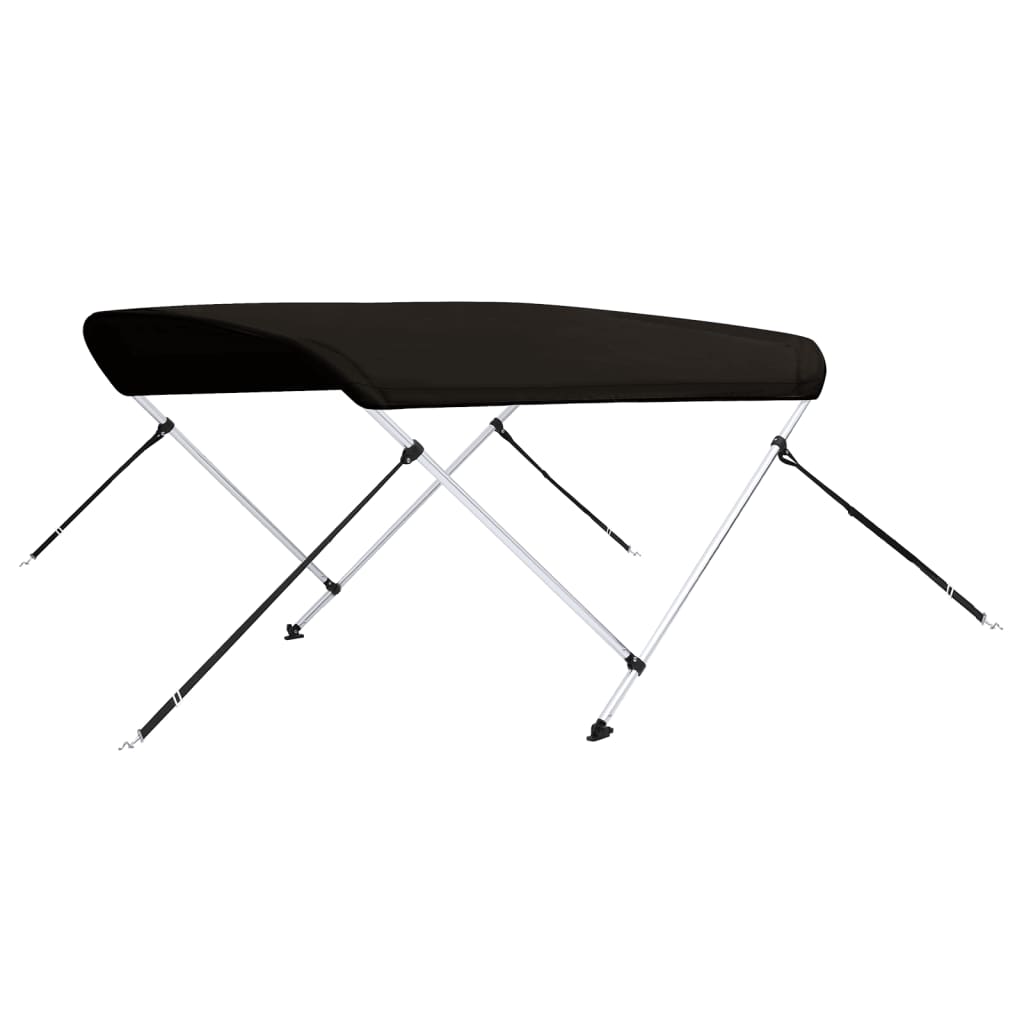 biminitop med 2 buer 180x150x110 cm sort