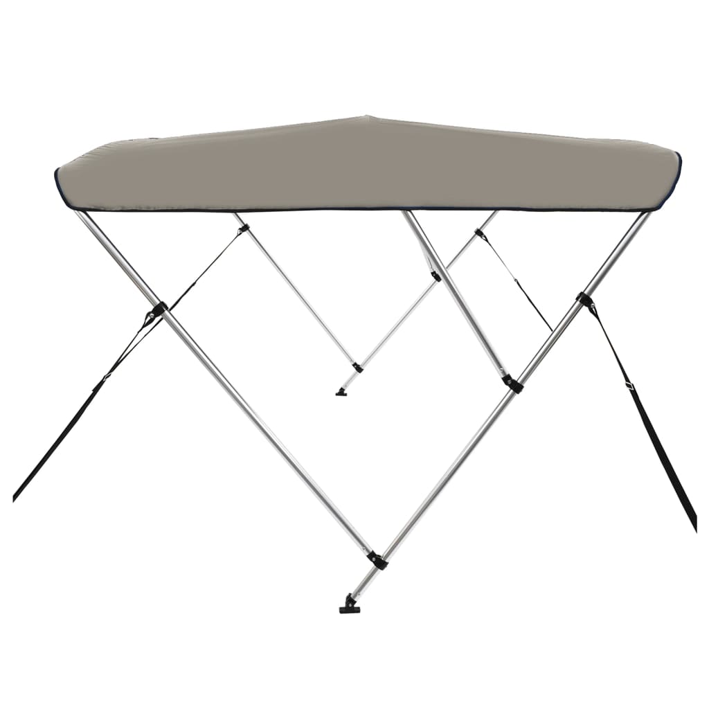 biminitop med 3 buer 183x160x137 cm grå