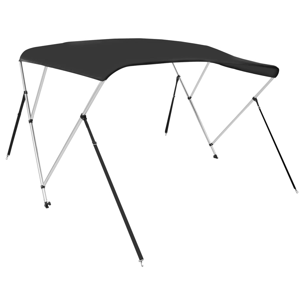 biminitop med 3 buer 183x140x137 cm sort