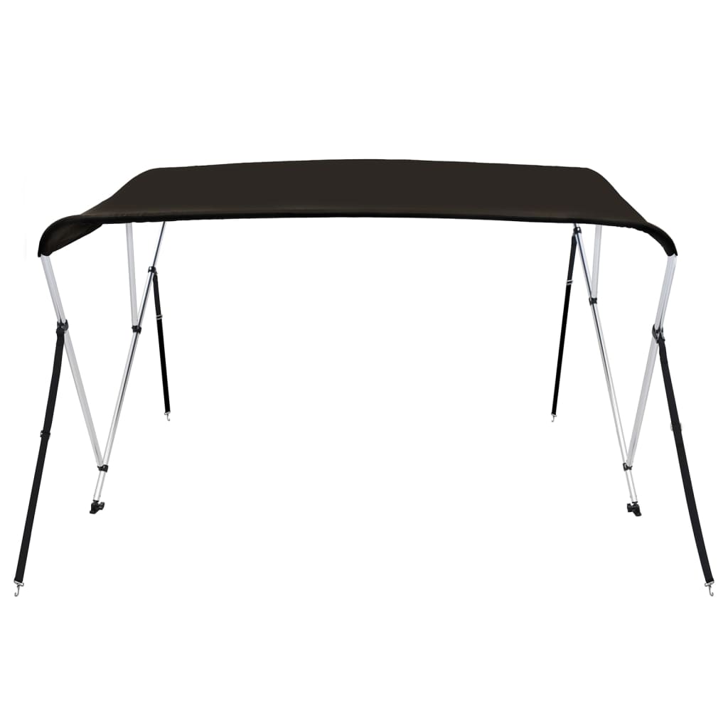 biminitop med 3 buer 183x140x137 cm sort