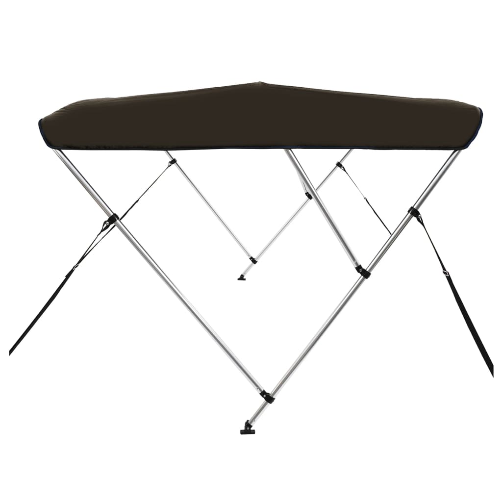 biminitop med 3 buer 183x140x137 cm sort