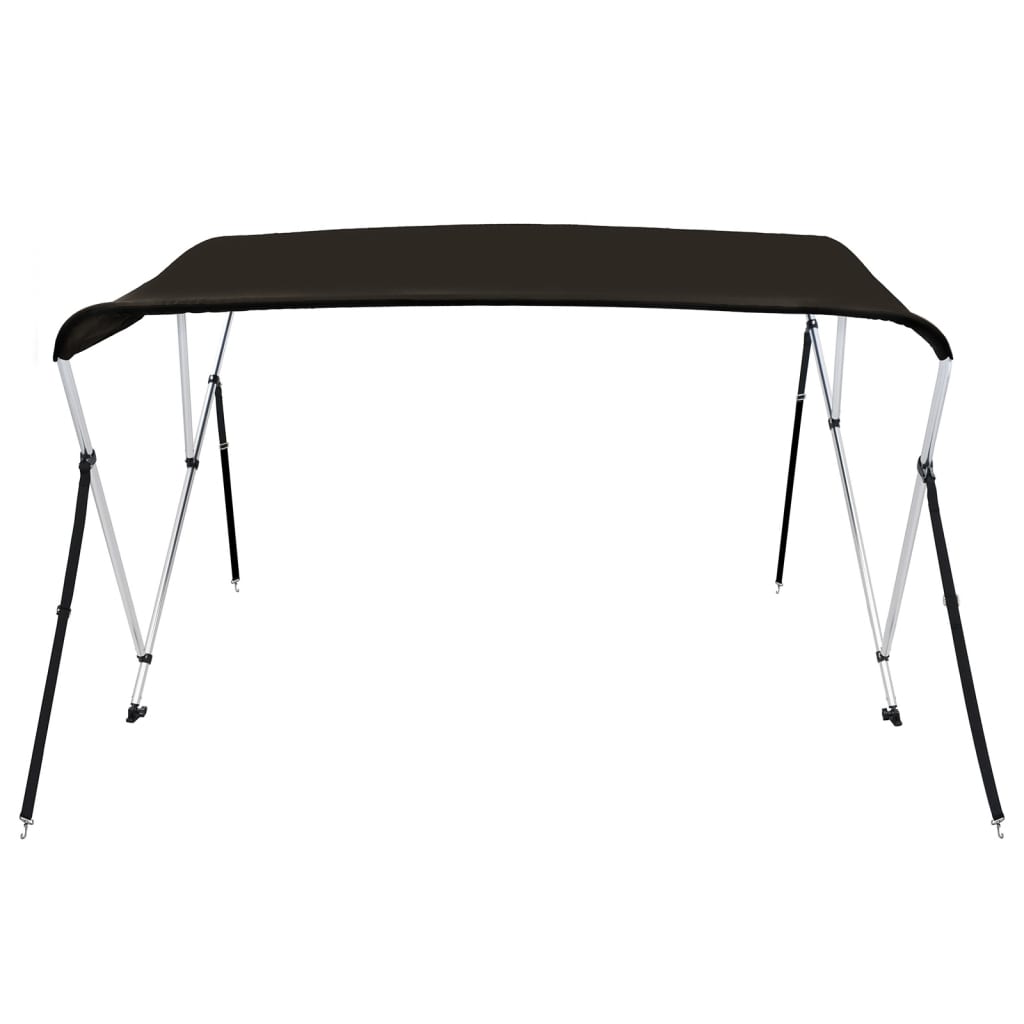 biminitop med 3 buer 183x160x137 cm sort