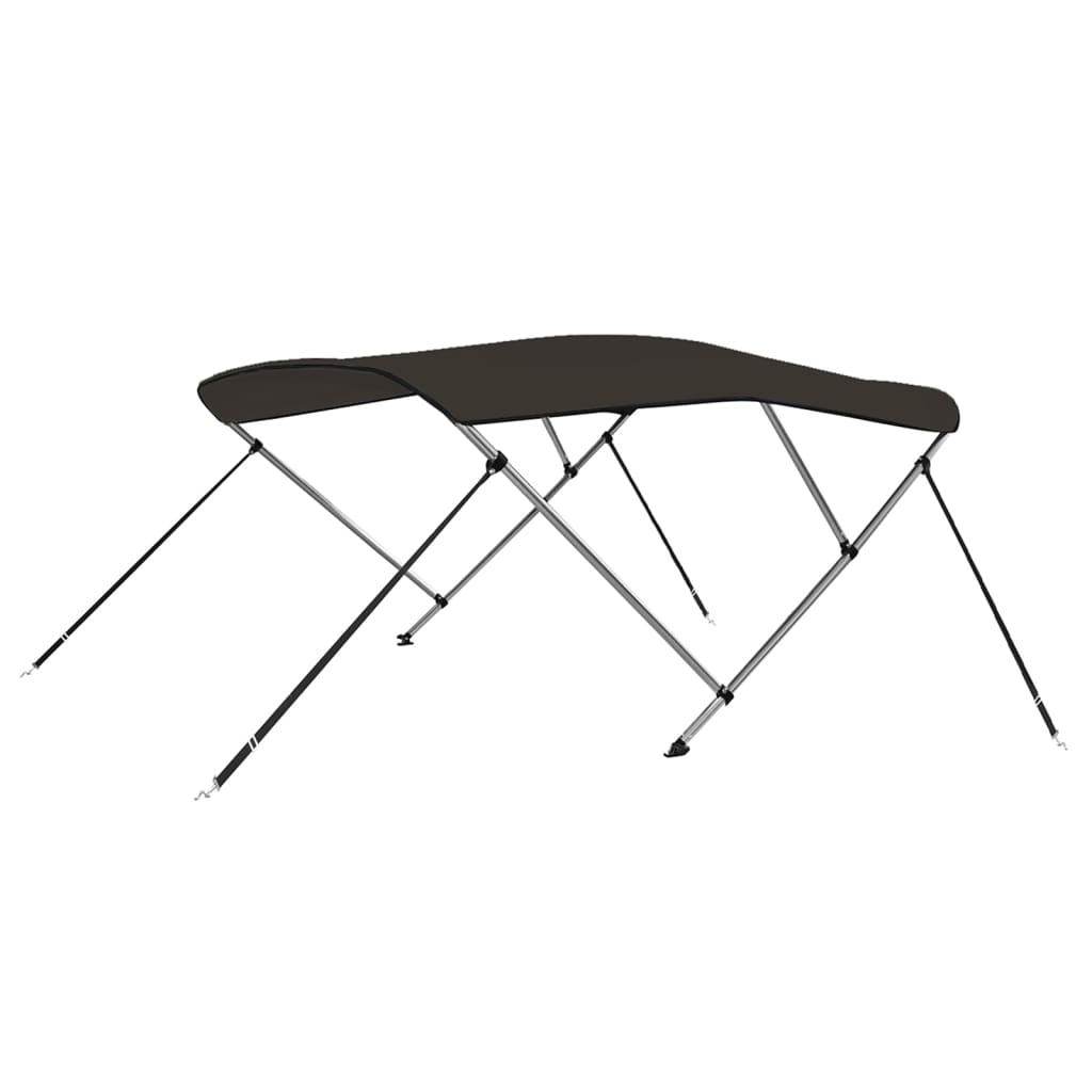 biminitop med 3 buer 183x160x137 cm sort