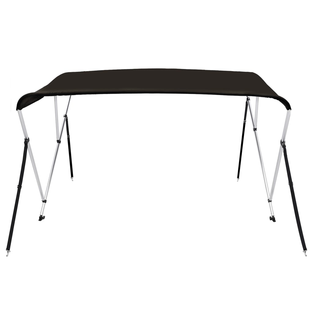 biminitop med 3 buer 183x196x137 cm sort