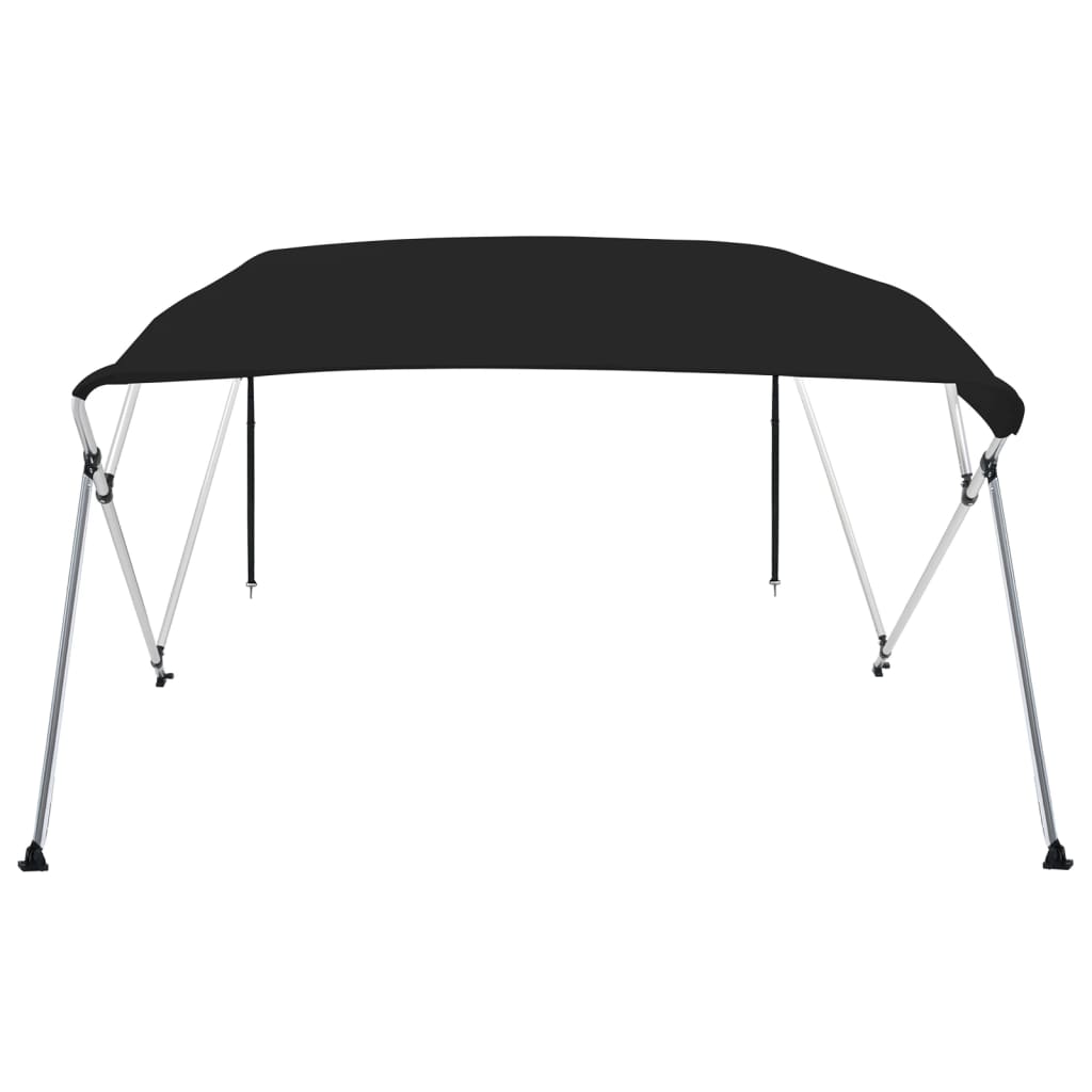 biminitop med 4 buer 243x196x137 cm sort