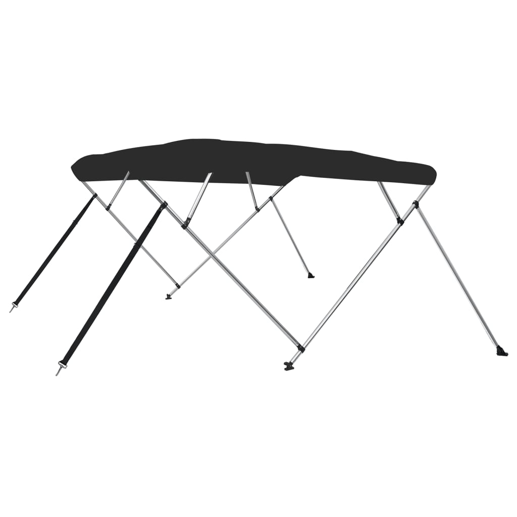 biminitop med 4 buer 243x244x137 cm sort