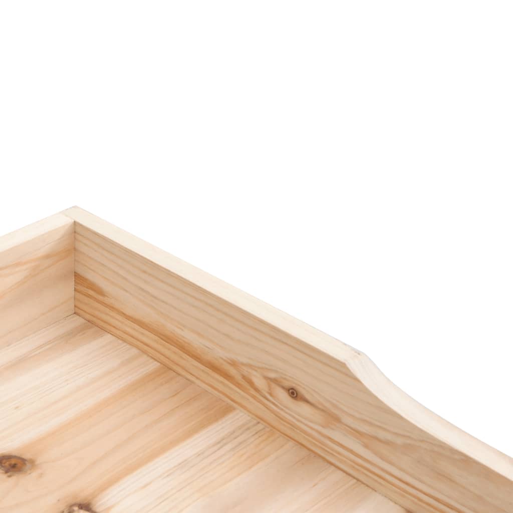 plantebord med hylde 78x38x82,5 cm massivt grantræ