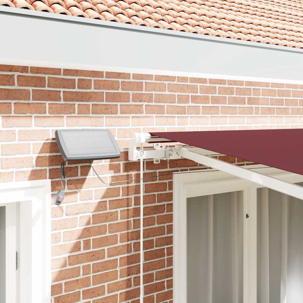 Udtrækkelig markise Bordeaux 300 x 250 cm Stof og aluminium