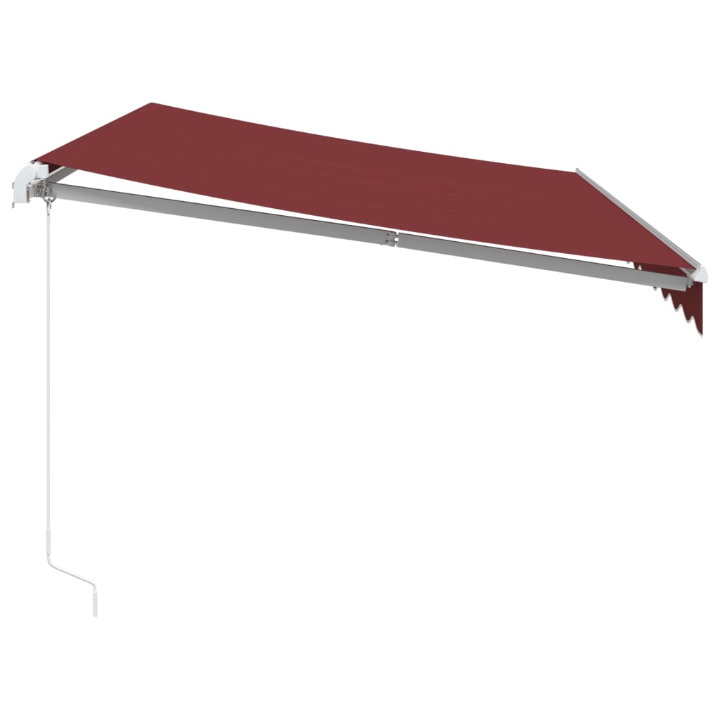 Udtrækkelig markise Bordeaux 350 x 250 cm Stof og aluminium