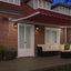 Udtrækkelig markise Bordeaux 500 × 300 cm Stof og aluminium