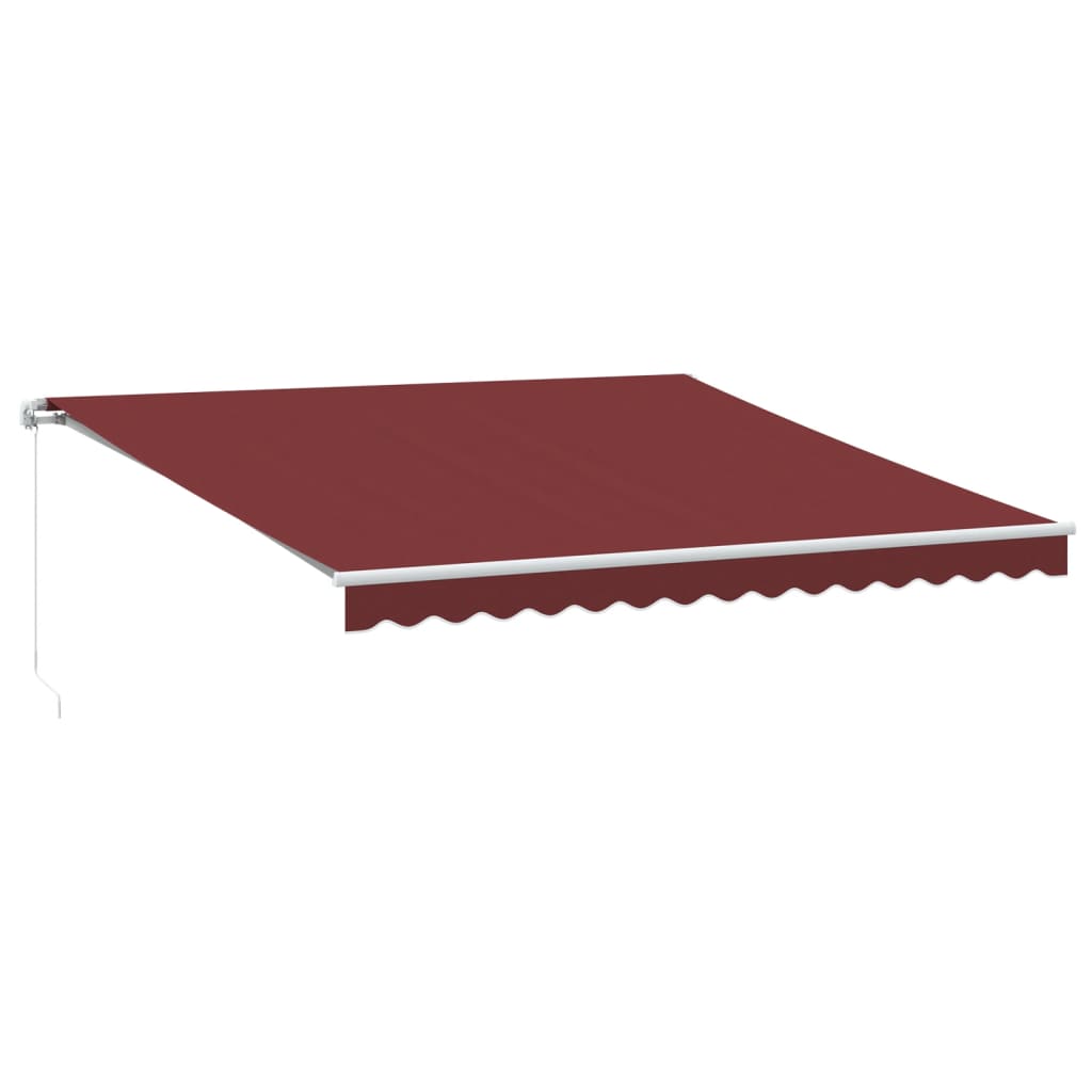 markise 400x350 manuel betjening bordeauxfarvet