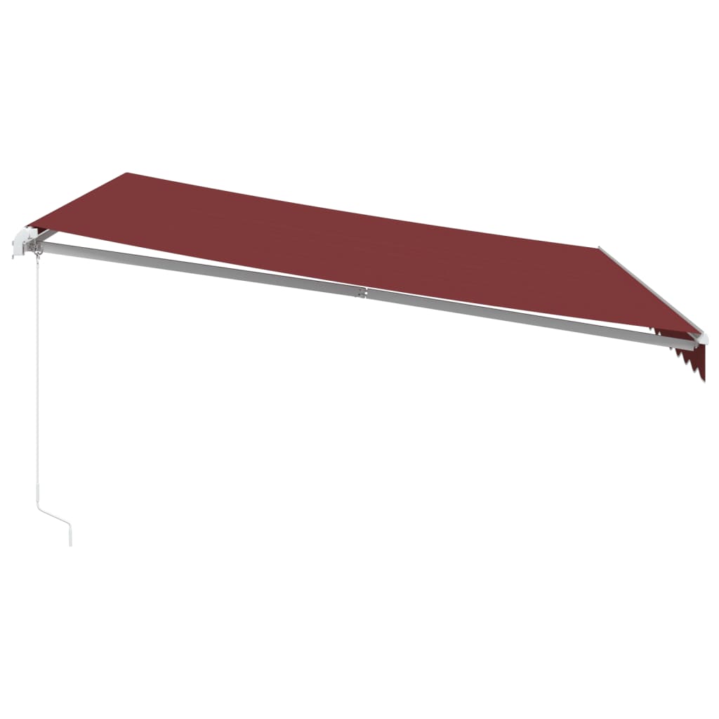 markise 400x350 manuel betjening bordeauxfarvet