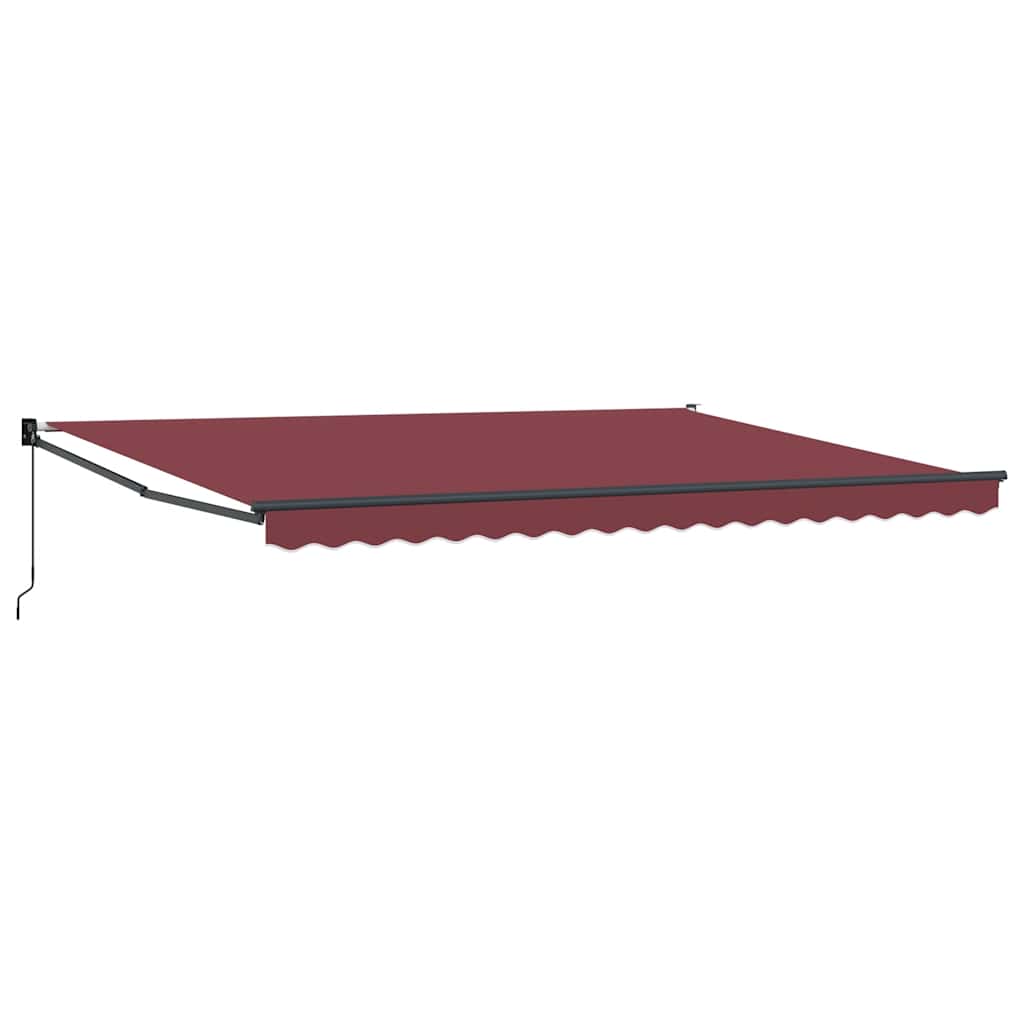 markise 450x300 manuel betjening bordeauxfarvet