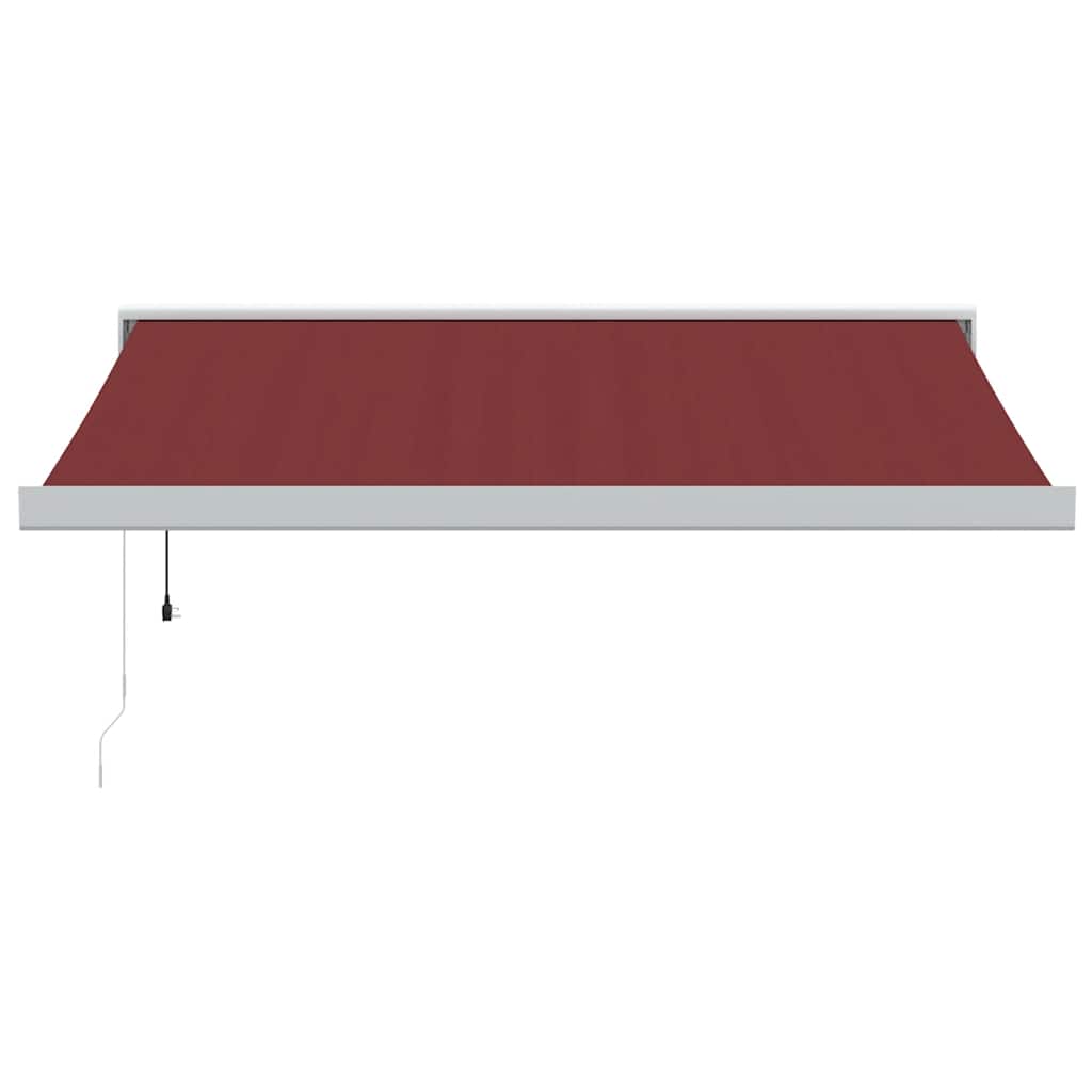 Udtrækkelig markise Bordeaux 350 x 250 cm Stof og Metal