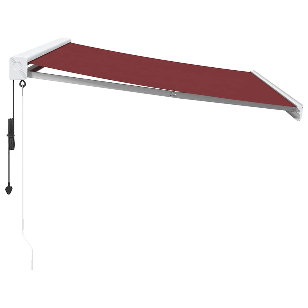Udtrækkelig markise Bordeaux 350 x 250 cm Stof og Metal