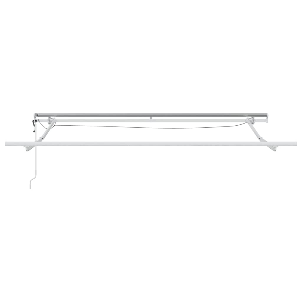 markise med LED-lys 300x250 cm automatisk betjening brun