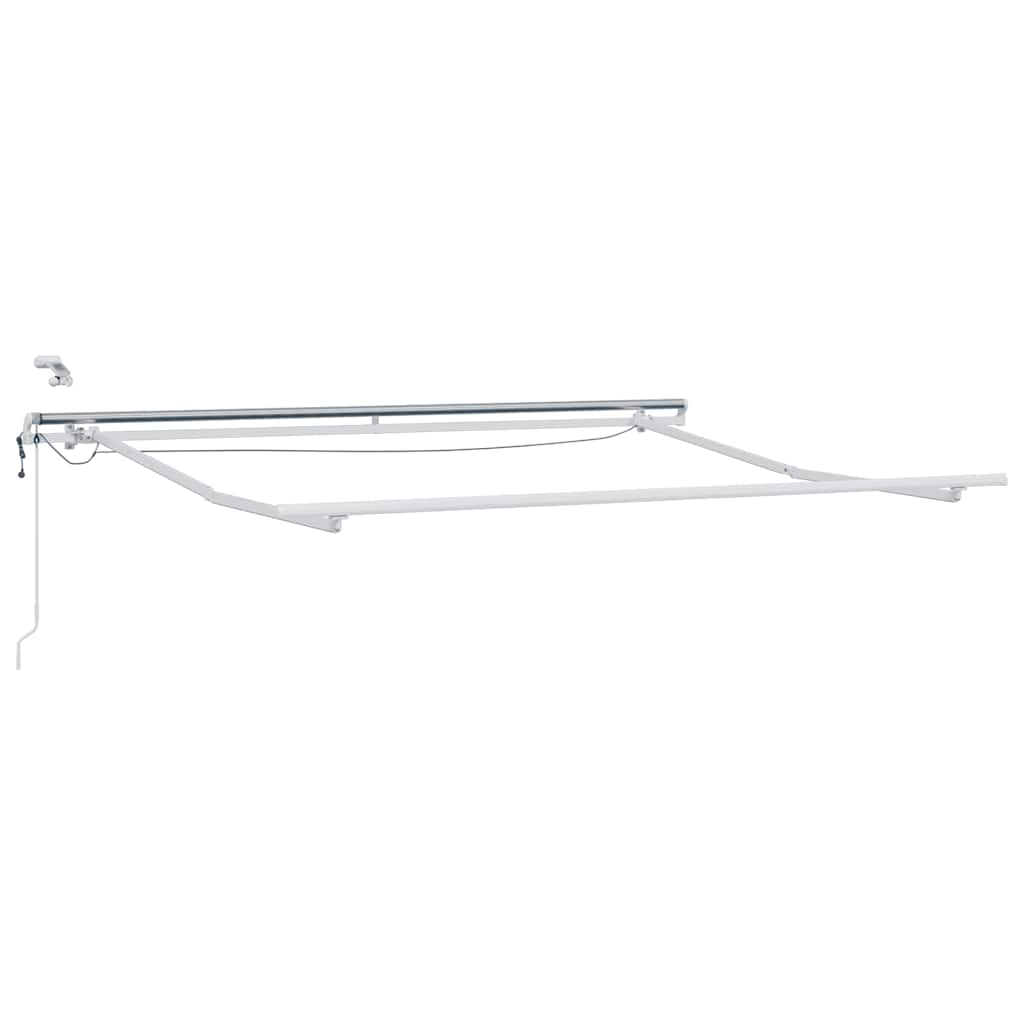 markise med LED-lys 300x250 cm automatisk betjening brun