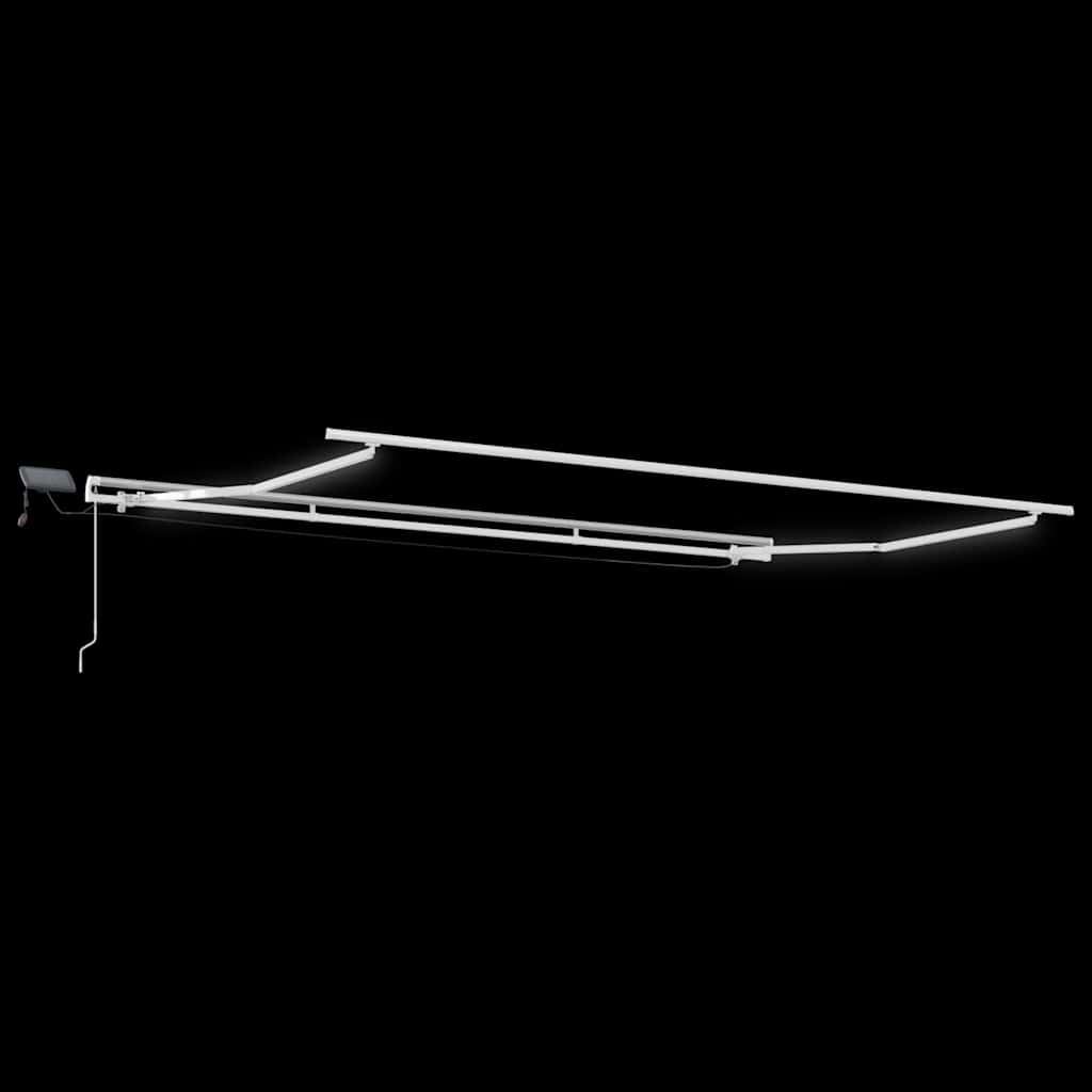 Udtrækkelig markise Brun 400 × 300 cm Stof og aluminium