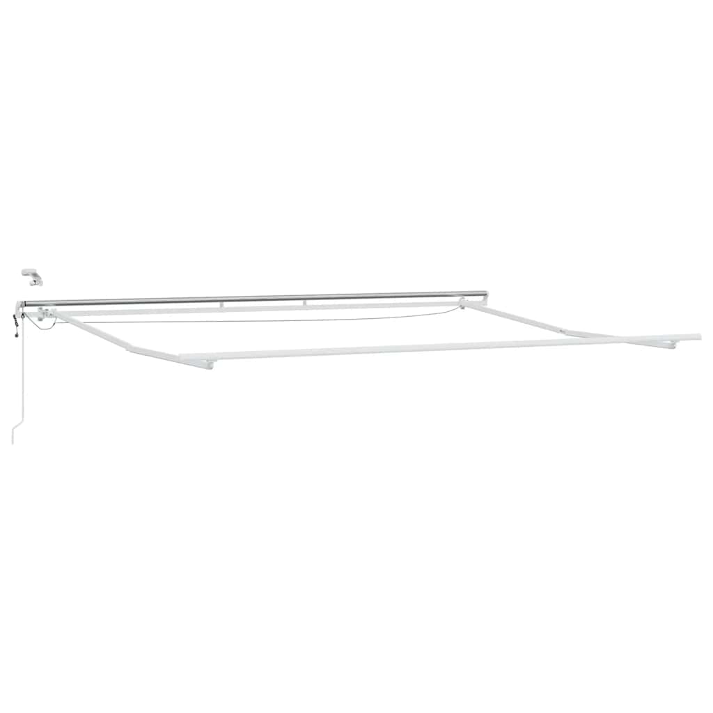 markise med LED-lys 400x300 cm automatisk betjening brun