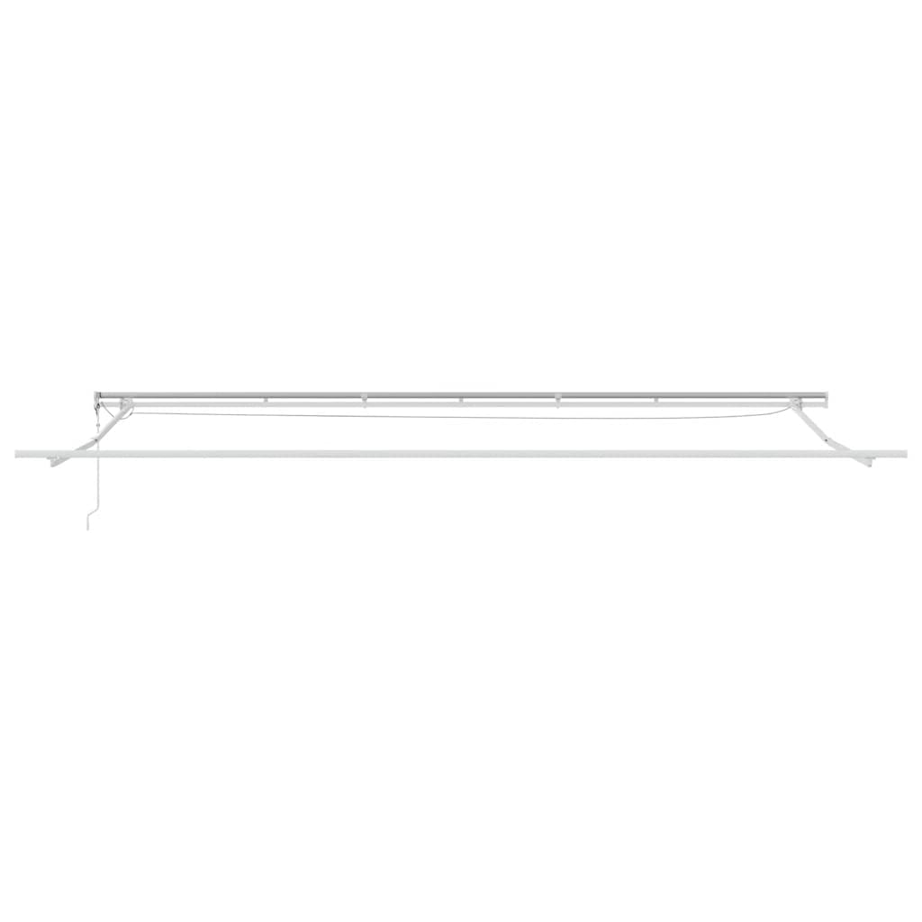 markise med LED-lys 600x300 cm automatisk betjening brun