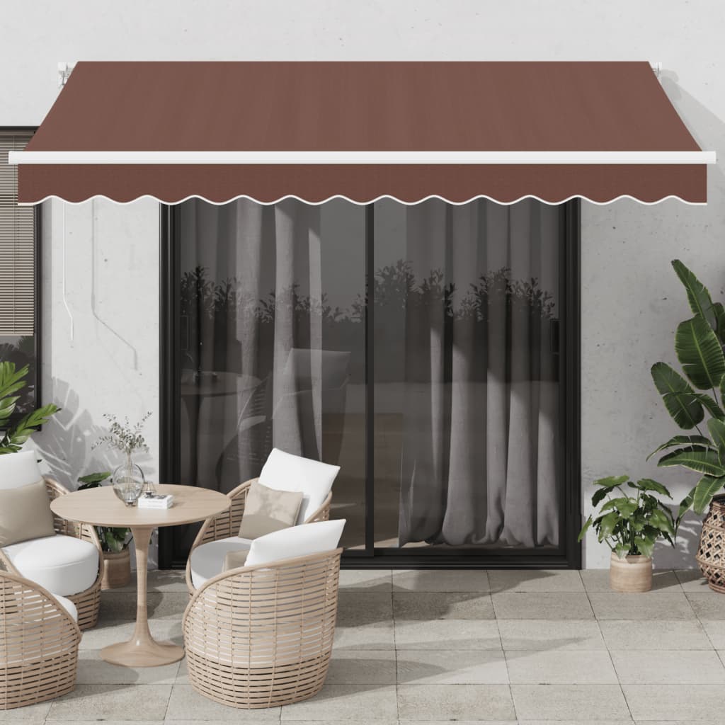 markise 350x250 cm manuel betjening brun