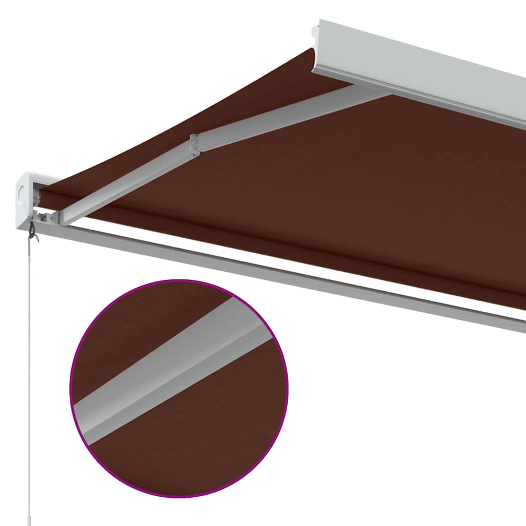 markise 350x250 cm manuel betjening brun