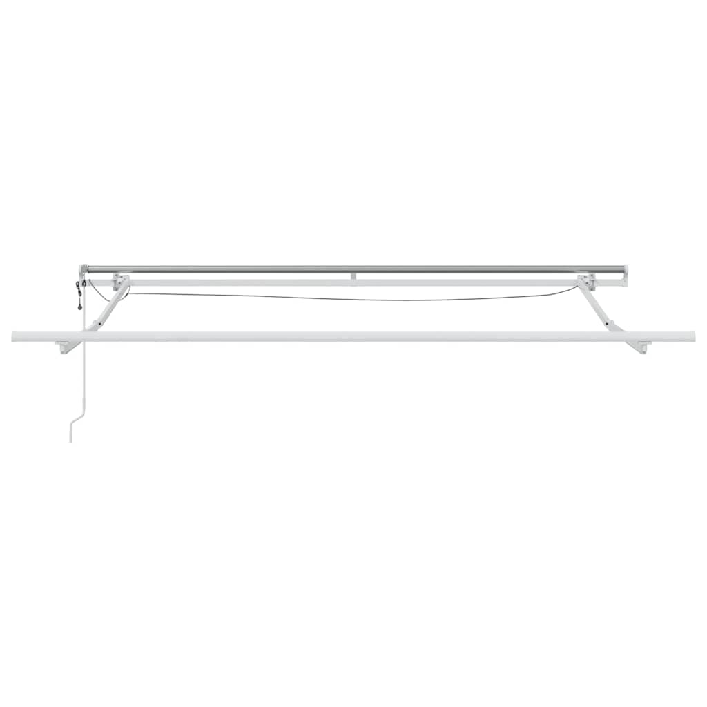 markise m. LED 300x250 cm automatisk betjening antracitgrå hvid