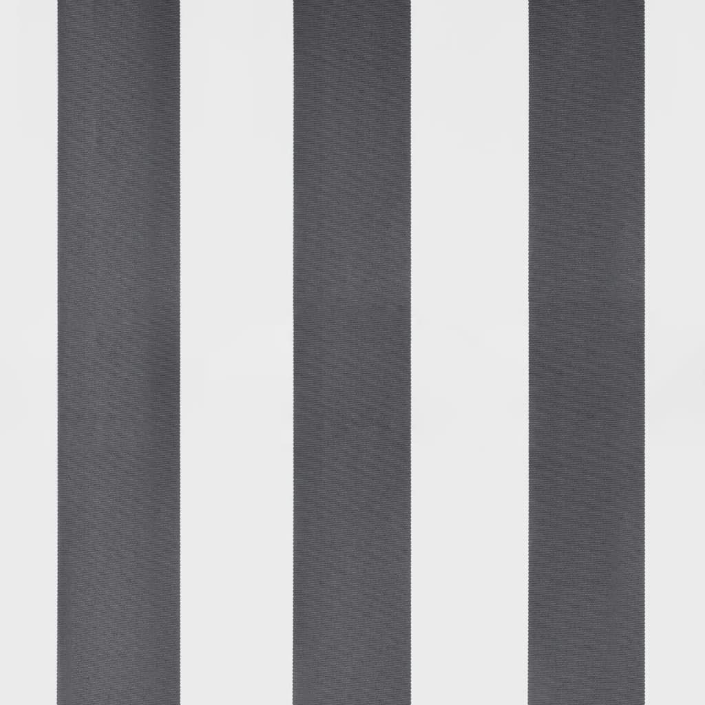markise m. LED 350x250 cm manuel betjening antracitgrå og hvid