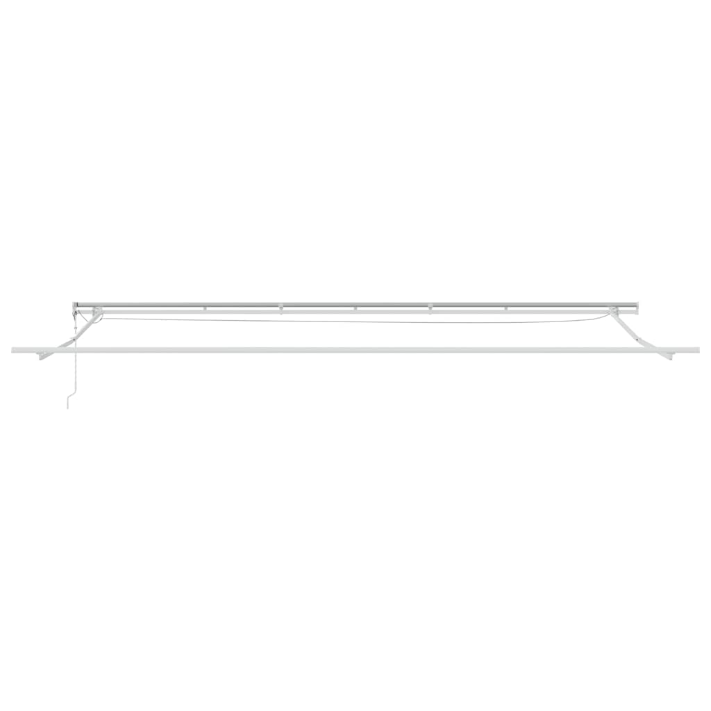 markise m. LED 600x300 cm automatisk betjening antracitgrå hvid