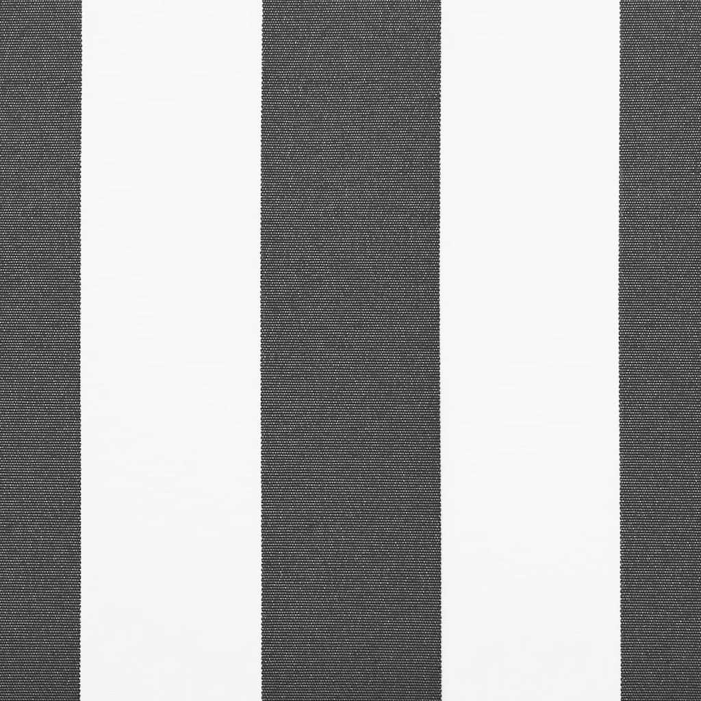 markise 400x300 cm automatisk betjening antracitgrå og hvid
