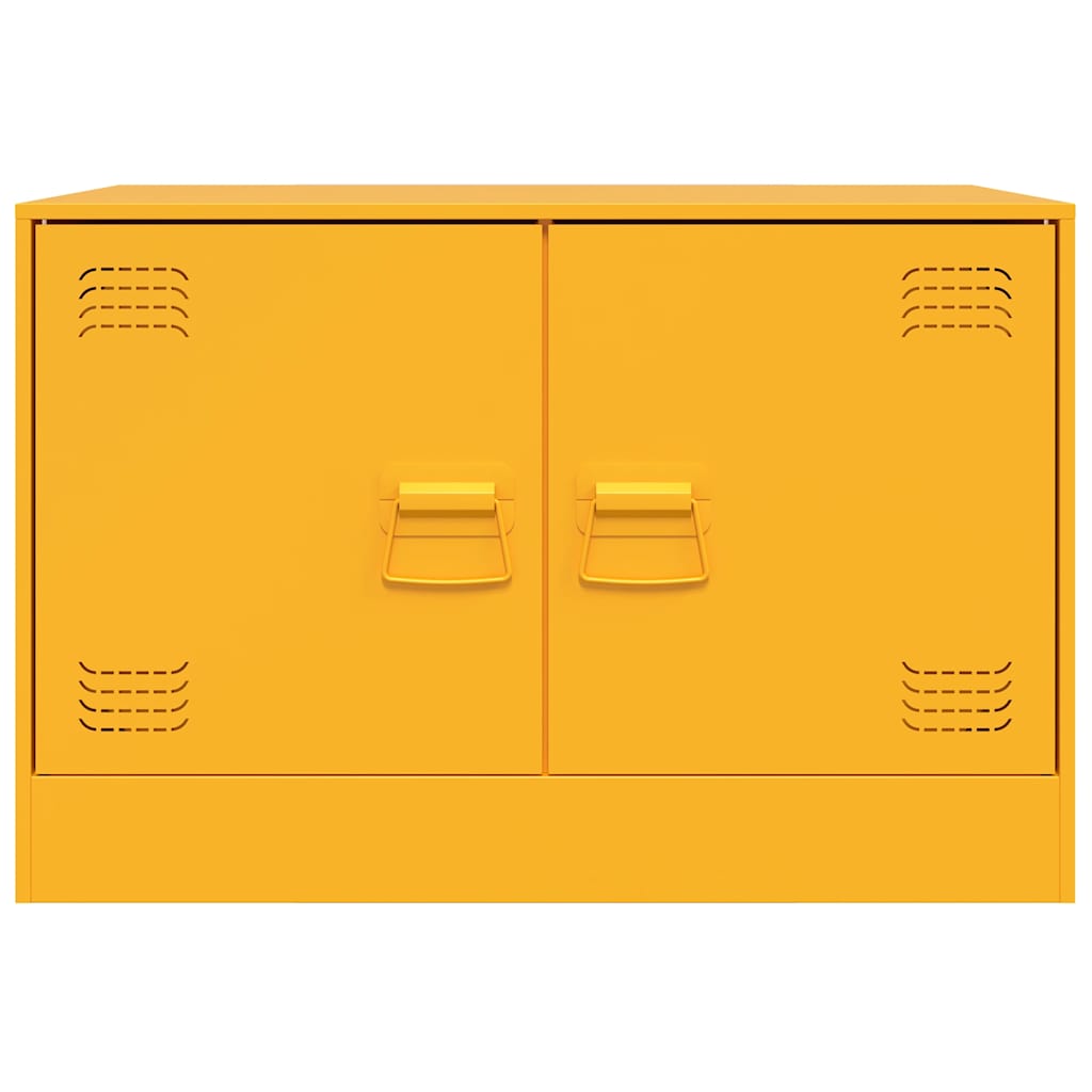 tv-borde 2 stk. 67x39x44 cm stål sennepsgul