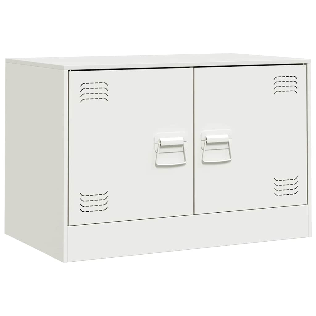 tv-bord 67x39x44 cm stål hvid