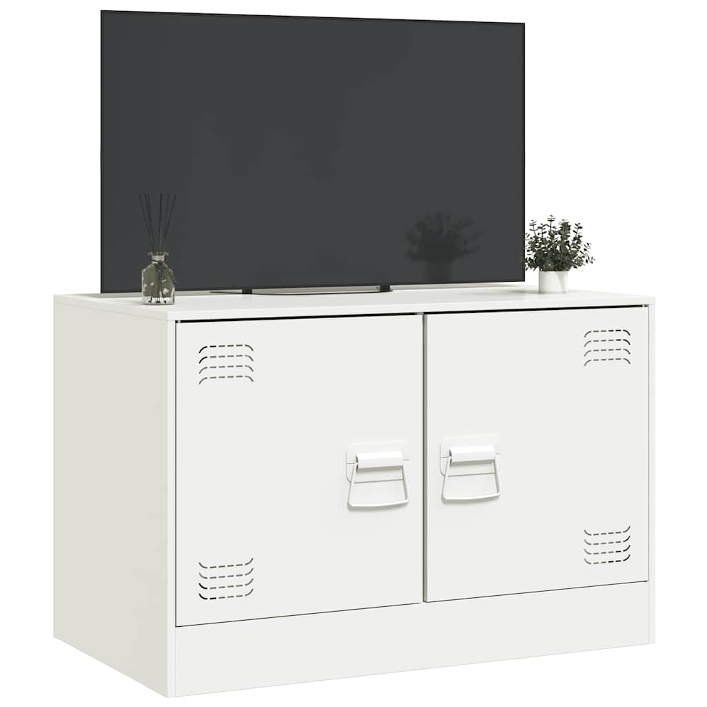 tv-bord 67x39x44 cm stål hvid