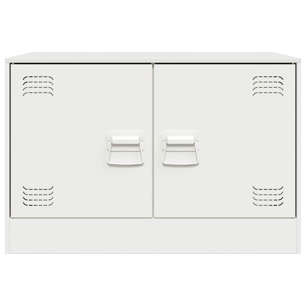 tv-bord 67x39x44 cm stål hvid