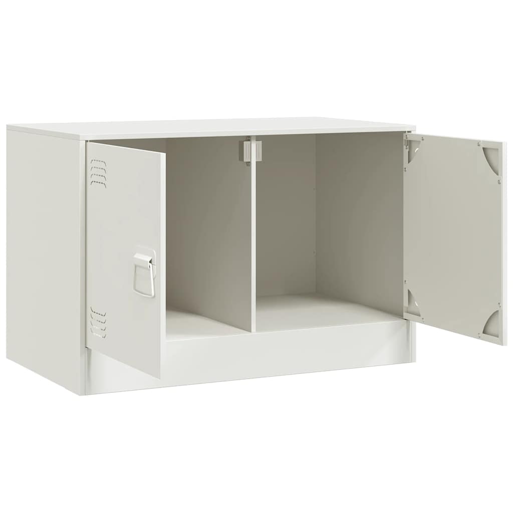 tv-bord 67x39x44 cm stål hvid