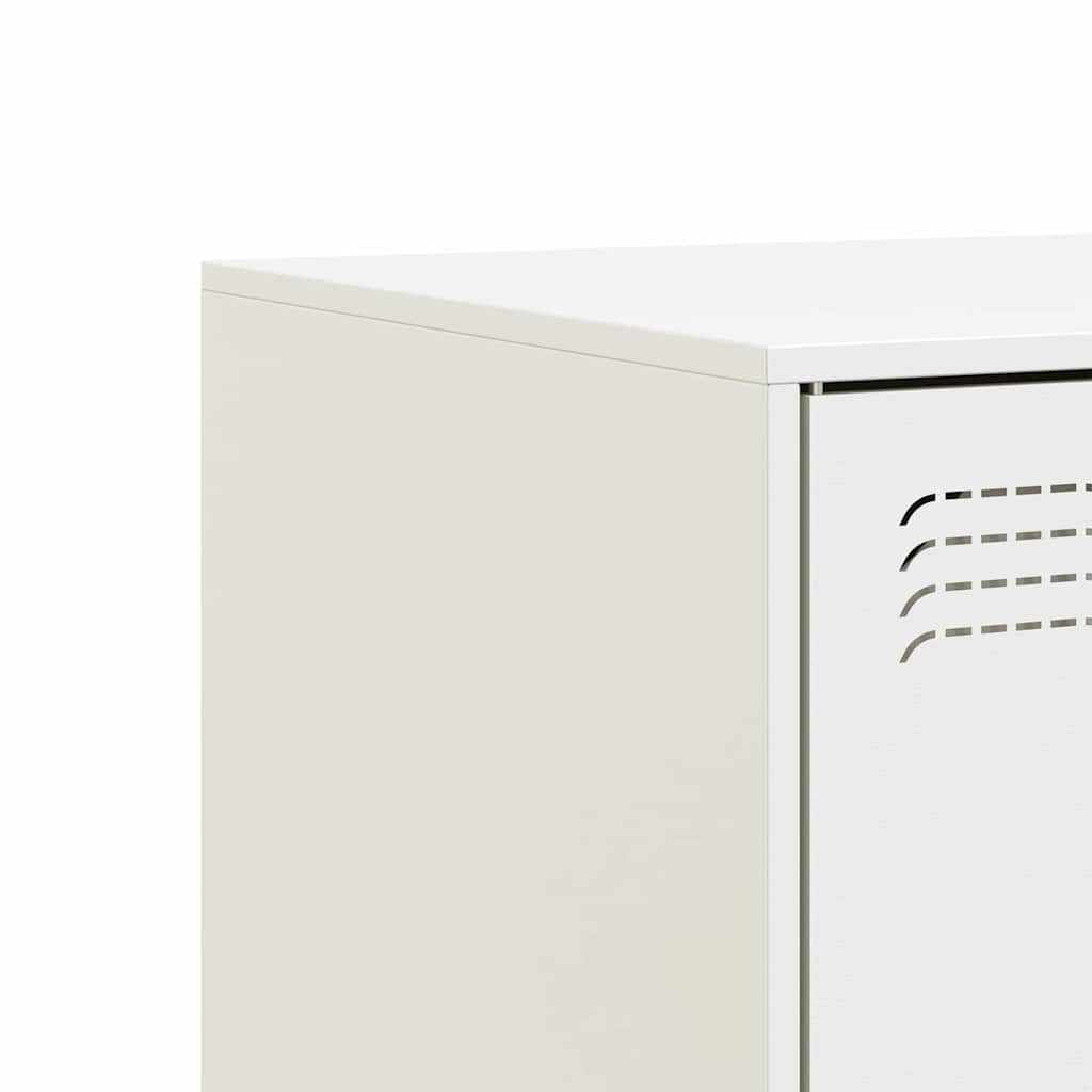 tv-bord 67x39x44 cm stål hvid