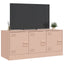 tv-bord 99x39x44 cm stål lyserød