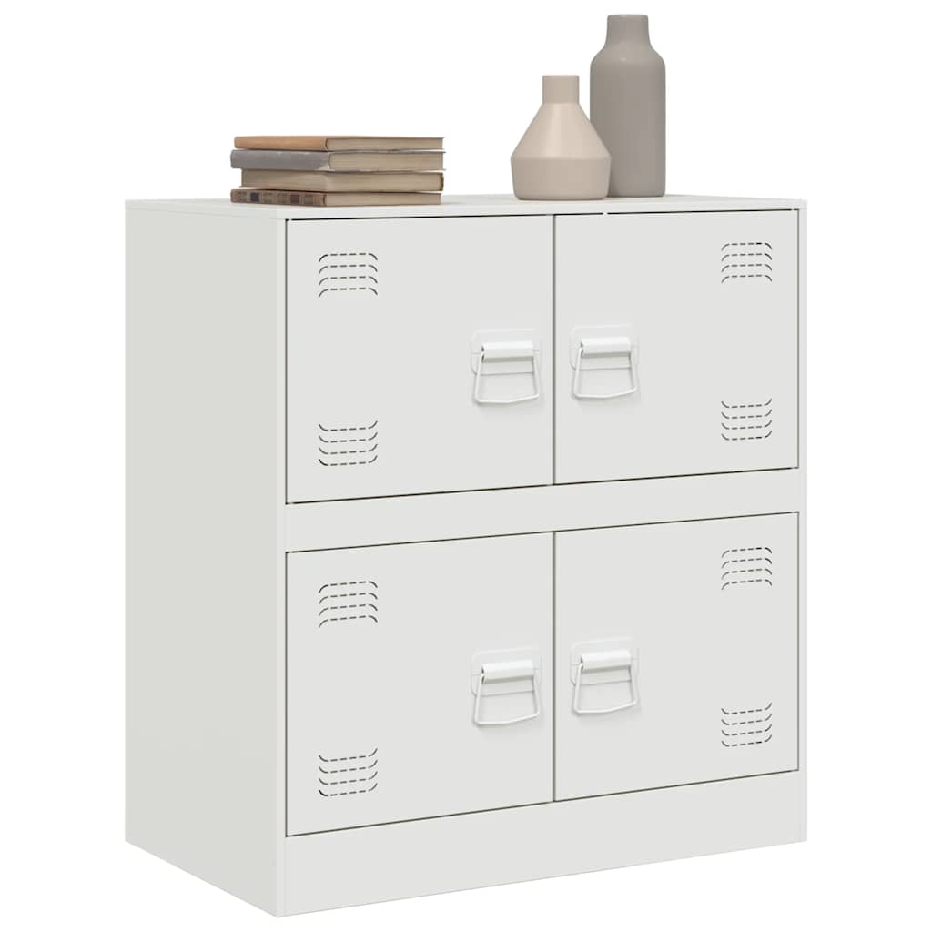 skænk 67x39x73 cm stål hvid