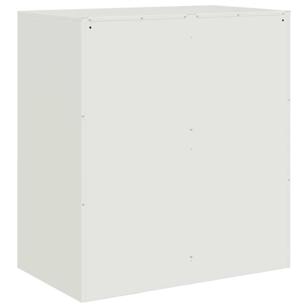 skænk 67x39x73 cm stål hvid