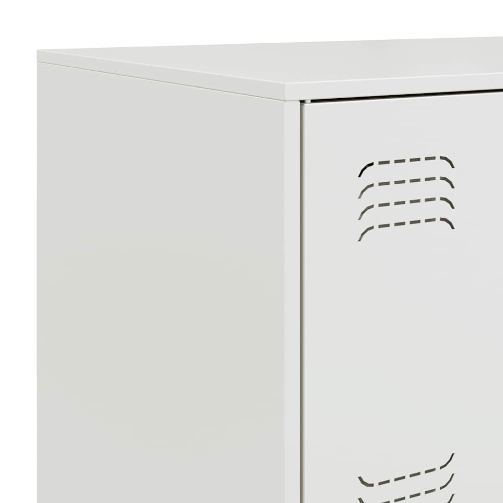 skab 67x39x107 cm stål hvid