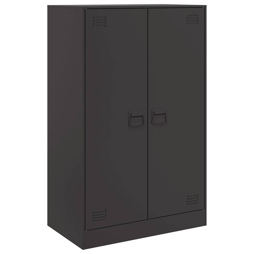 skænk 67x39x107 cm stål sort