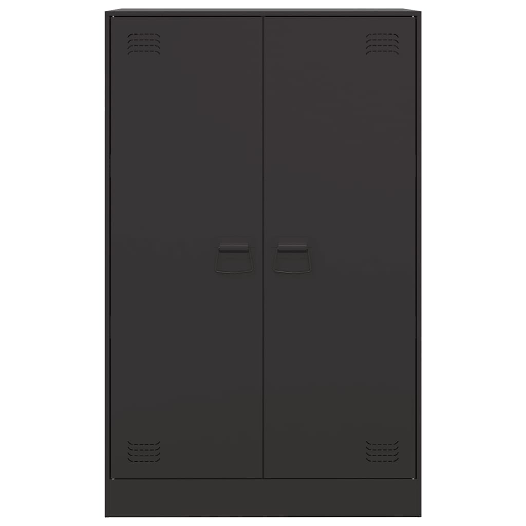 skænk 67x39x107 cm stål sort