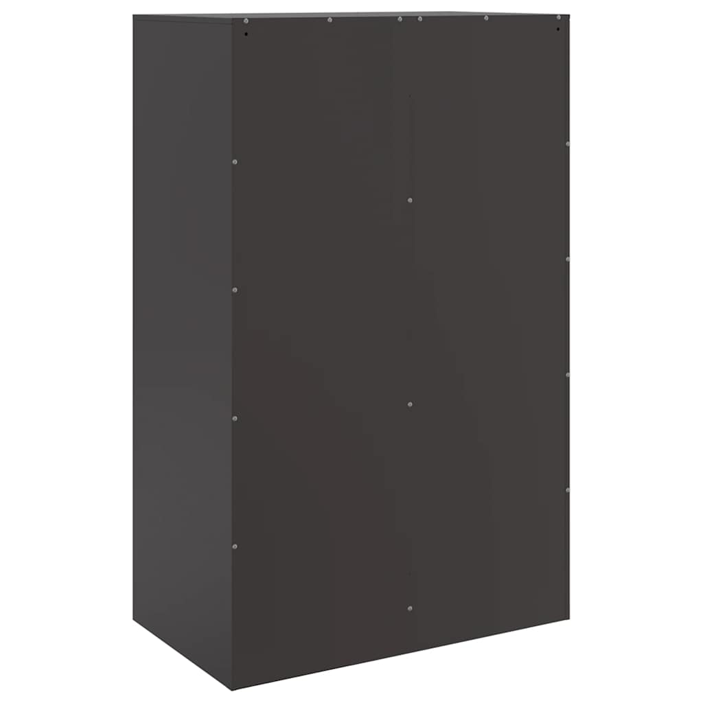 skænk 67x39x107 cm stål sort