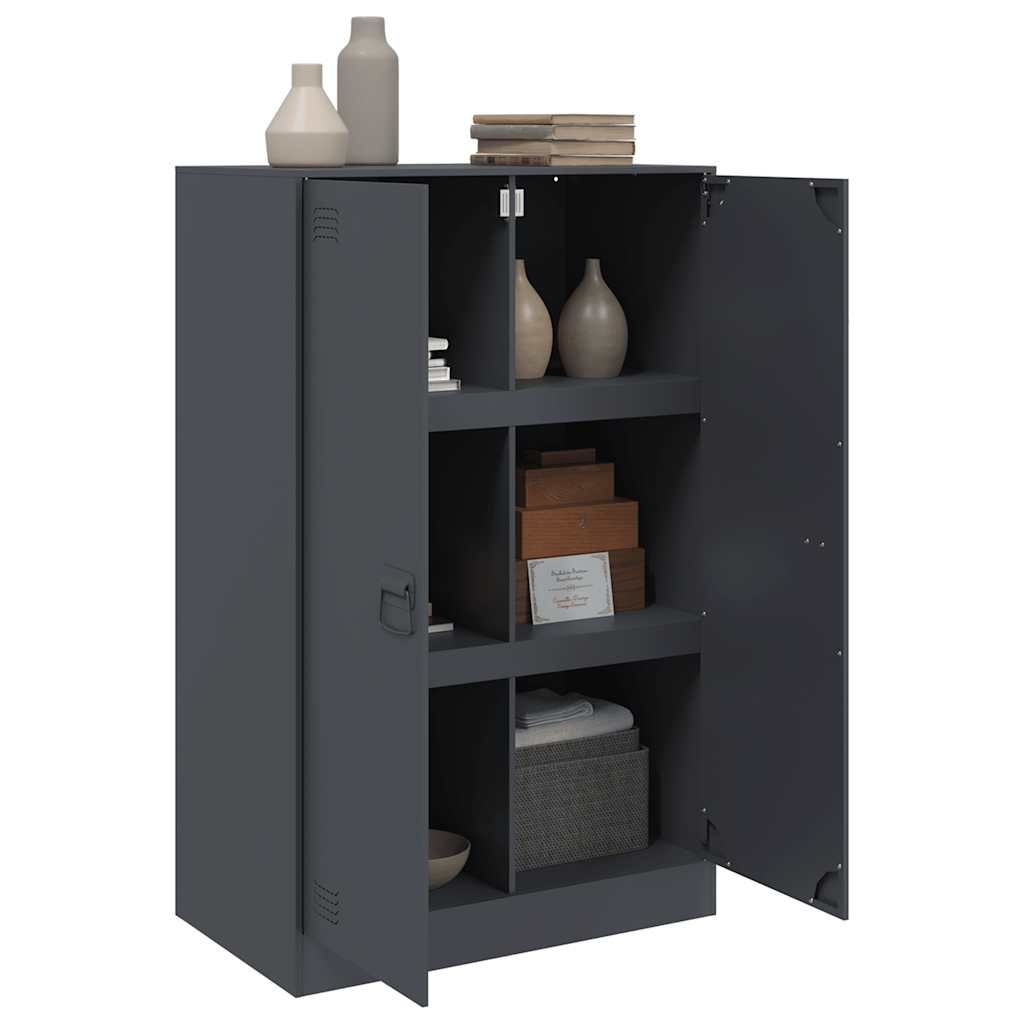 skab 67x39x107 cm stål antracitgrå